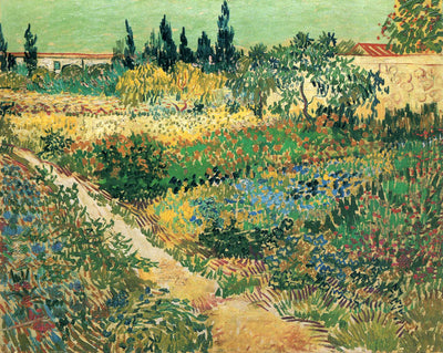 Garden with Flowers in entryway