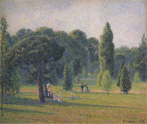 Gardens At Kew, Sunset - Camille Pissarro