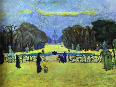 Gardens of Tuileries in living room