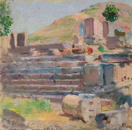 Garni by Yeghishe Tadevosyan — hand-painted landscape oil painting reproduction on canvas