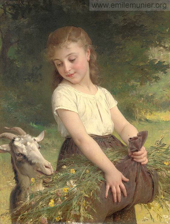 Gathering wild flowers