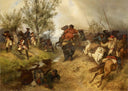 Gefecht Zwischen Preußischer Infanterie by Emil Hünten — hand-painted cultural oil painting reproduction on canvas