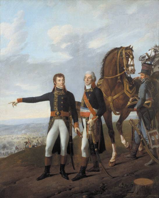 General Bonaparte and his chief of staff Berthier at the battle of Marengo - Carle Vernet