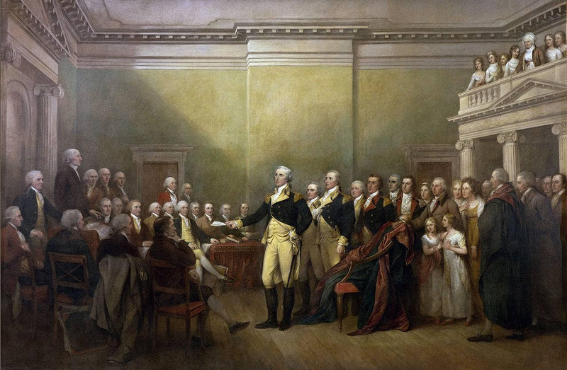 General George Washington Resigning his Commission on gallery wrap
