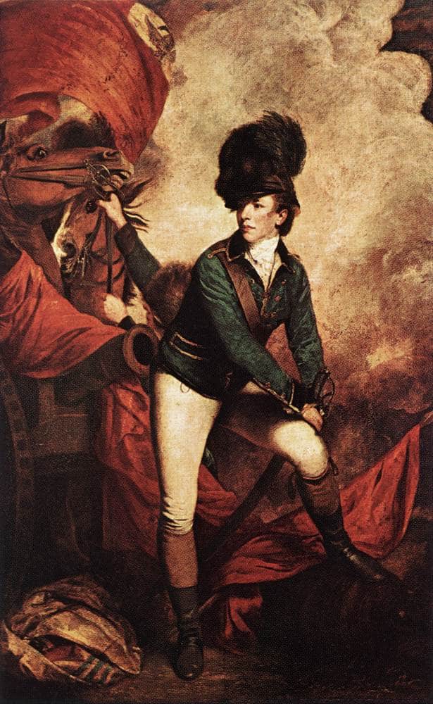 Colonel Banastre Tarleton by Joshua Reynolds — hand-painted portrait oil painting reproduction on canvas