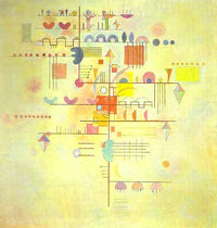 Gentle accent by Wassily Kandinsky — hand-painted abstract oil painting reproduction on canvas