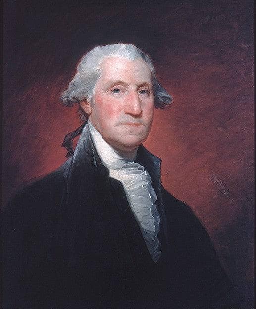 George Washington (Vaughan portrait) by Gilbert Stuart — hand-painted portrait oil painting reproduction on canvas