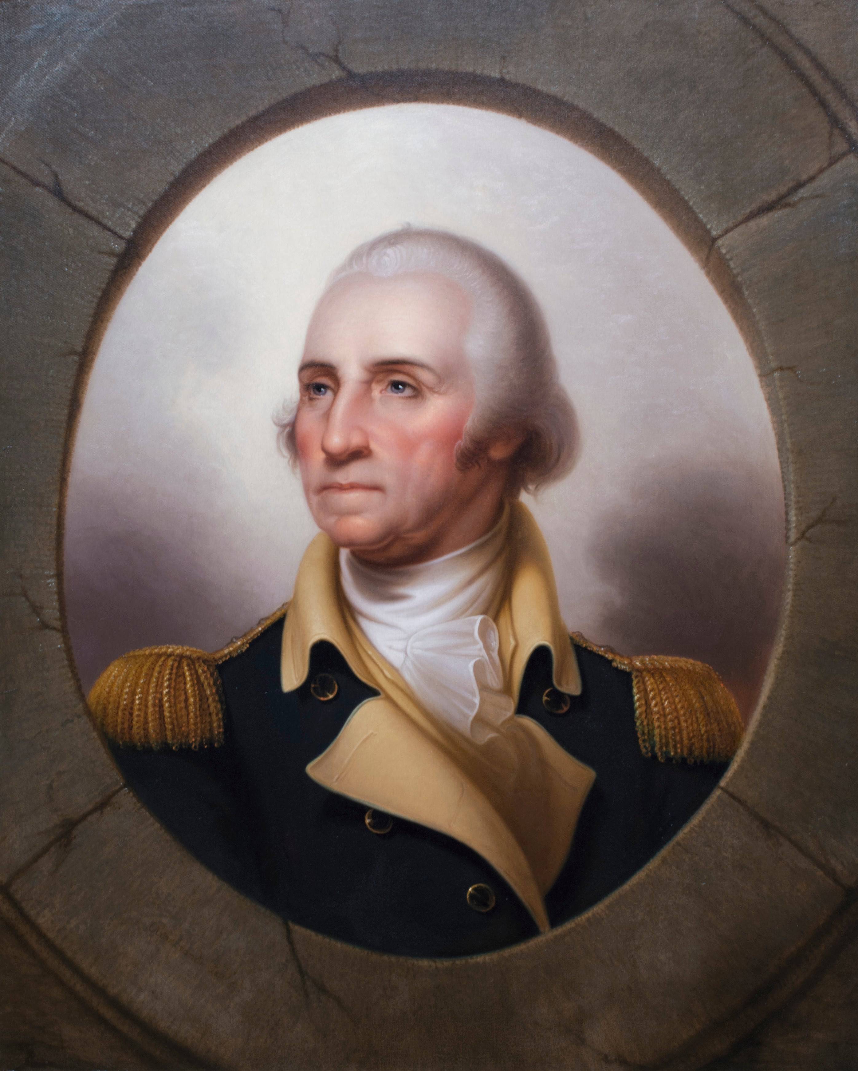 George Washington ("The Porthole Portrait") - Rembrandt Peale