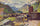 Georgia. Kazbek. View of the gorge Darial in study