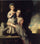Georgiana, Countess Spencer, and Her Daughter in living room