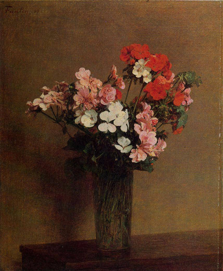 Geraniums - Henri Fantin-Latour