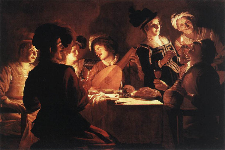 Supper Party with Lute Player - Gerard van Honthorst