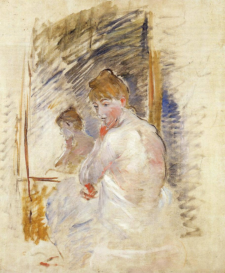 Getting out of Bed by Berthe Morisot — hand-painted portrait oil painting reproduction on canvas