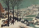 Hunters in the Snow by Pieter Bruegel the Elder — seascapes oil painting wall art, Northern Renaissance