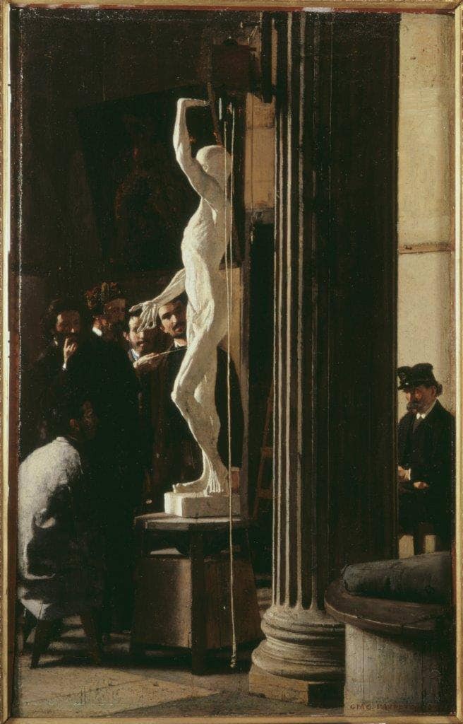 Anatomy lesson on gallery wrap