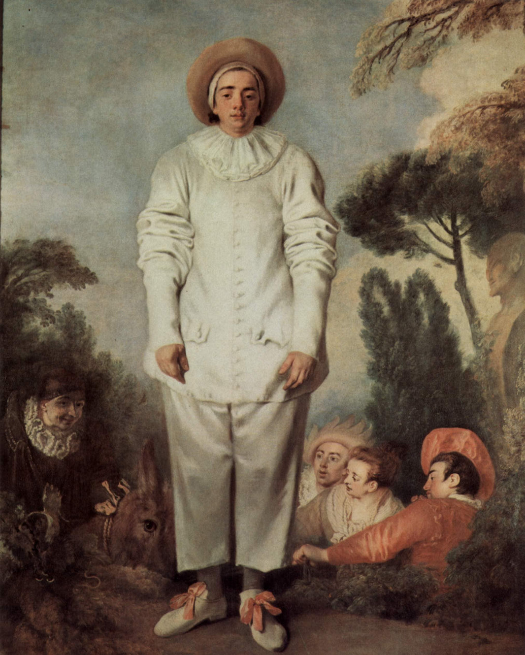 Gilles by Antoine Watteau — hand-painted portrait oil painting reproduction on canvas