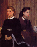 Giovanna and Giulia Bellelli by Edgar Degas — male oil painting wall art, Impressionism