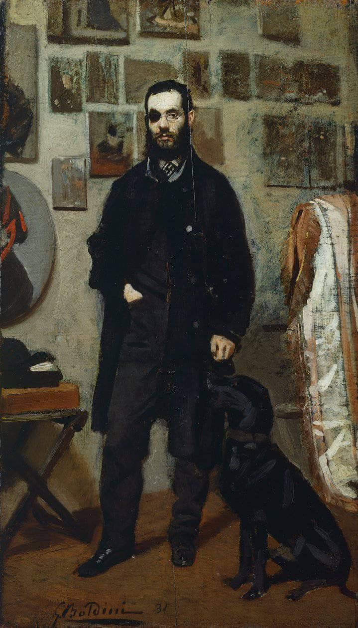 Portrait of Giuseppe Abbati by Giovanni Boldini — hand-painted portrait oil painting reproduction on canvas