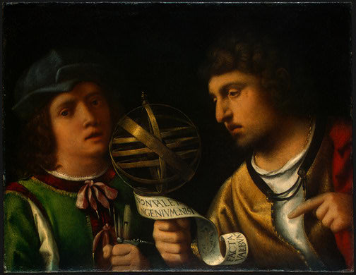 Giovanni Borgherini and His Tutor - Giorgione