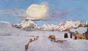 Death by Giovanni Segantini — hand-painted landscape oil painting reproduction on canvas