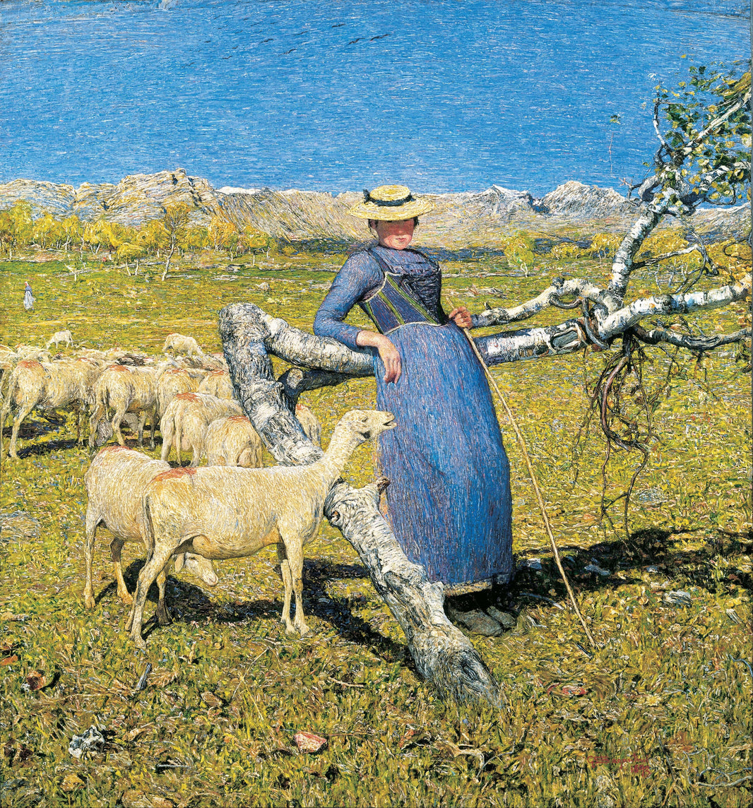 High Noon in the Alps by Giovanni Segantini — hand-painted animal oil painting reproduction on canvas