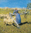 High Noon in the Alps by Giovanni Segantini — hand-painted animal oil painting reproduction on canvas