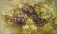 Still Life with Grapes by Giovanni Segantini — hand-painted botanical oil painting reproduction on canvas