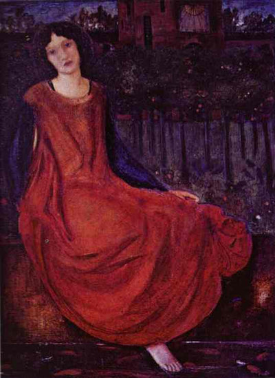 Girl and Goldfish in study