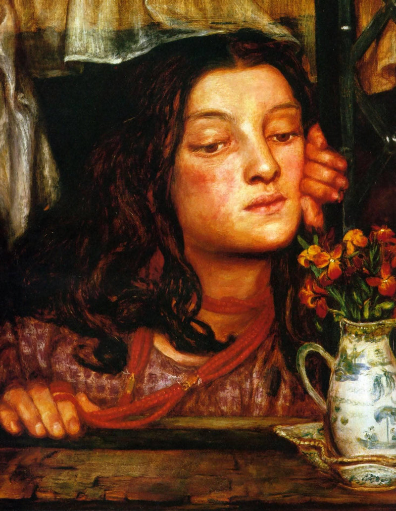 Girl at a Lattice on gallery wrap