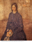 Girl Holding a Rose by Gwen John — flower oil painting wall art, Post Impressionism