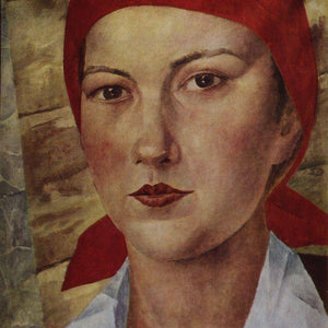 Girl in red scarf (worker)