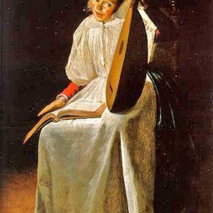 Girl with a Lute