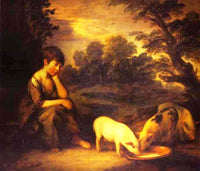 Girl with Pigs