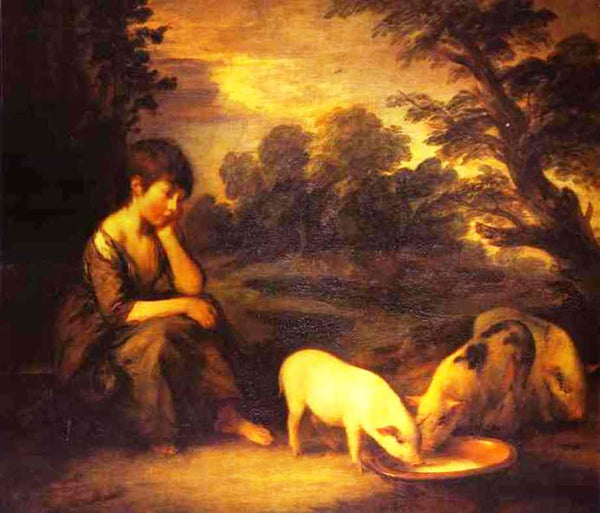 Girl with Pigs