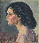 Giulia Leonardi by Ferdinand Hodler — male oil painting wall art, Art Nouveau Modern