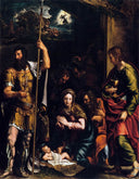 The Adoration of the Shepherds by Giulio Romano — hand-painted cultural oil painting reproduction on canvas
