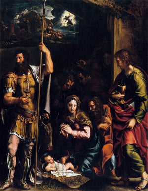 The Adoration of the Shepherds - Giulio Romano