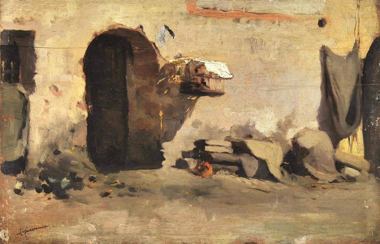 Glimpse of the courtyard