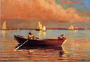Gloucester Harbor by Winslow Homer — hand-painted landscape oil painting reproduction on canvas