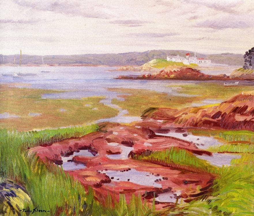 Gloucester Inlet by John French Sloan — hand-painted architectural oil painting reproduction on canvas
