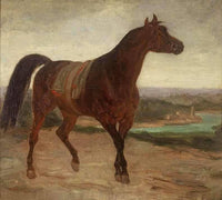 Gniady KoÅ by Henryk Rodakowski — hand-painted animal oil painting reproduction on canvas