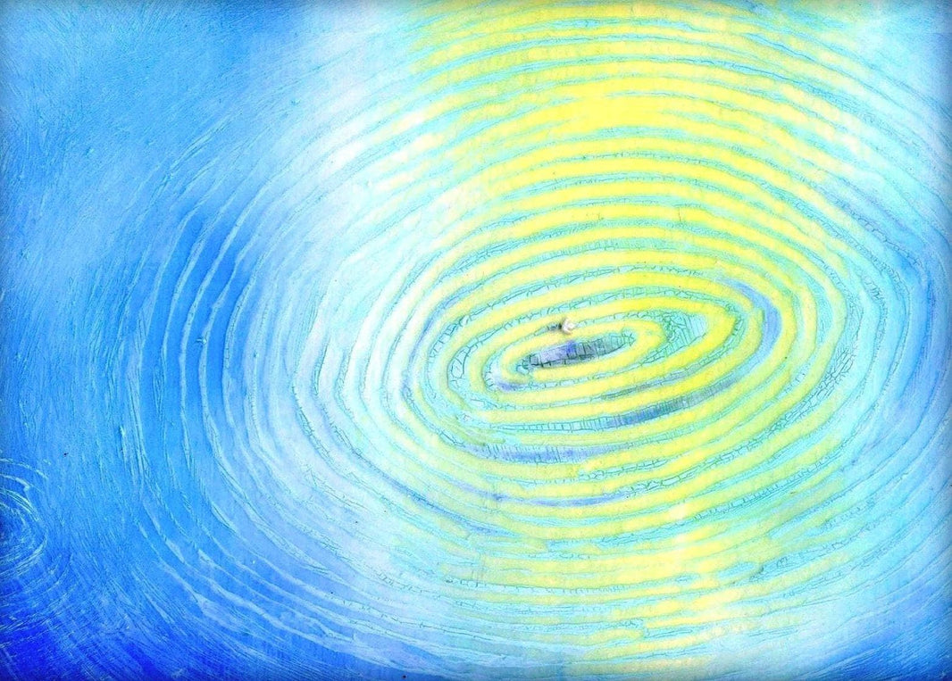 Drops of memory by Giovanni Guida — hand-painted abstract oil painting reproduction on canvas