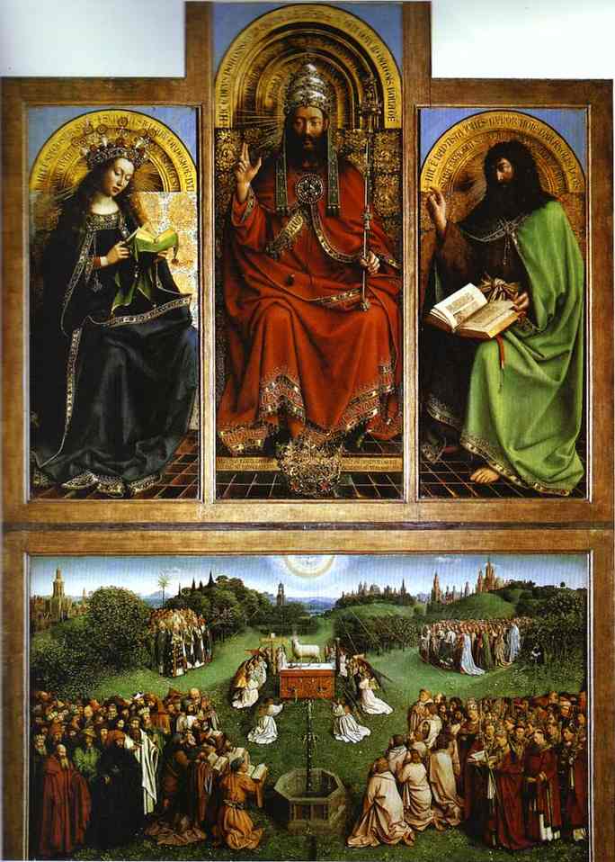 God the Father by Jan van Eyck — hand-painted cultural oil painting reproduction on canvas
