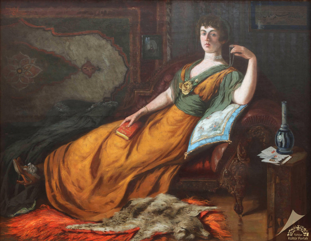 Goethe in Harem by Abdulmejid II — hand-painted portrait oil painting reproduction on canvas