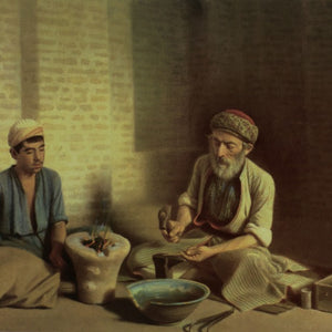 The Baqdadi goldsmith by Kamal-ol-Molk — Oil Painting Reproduction