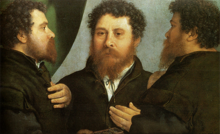 Goldsmith seen from three sides - Lorenzo Lotto