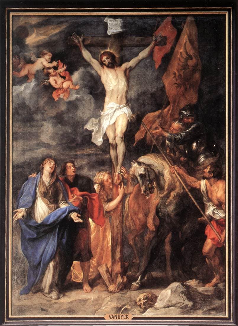 Golgotha by Anthony van Dyck — hand-painted cultural oil painting reproduction on canvas