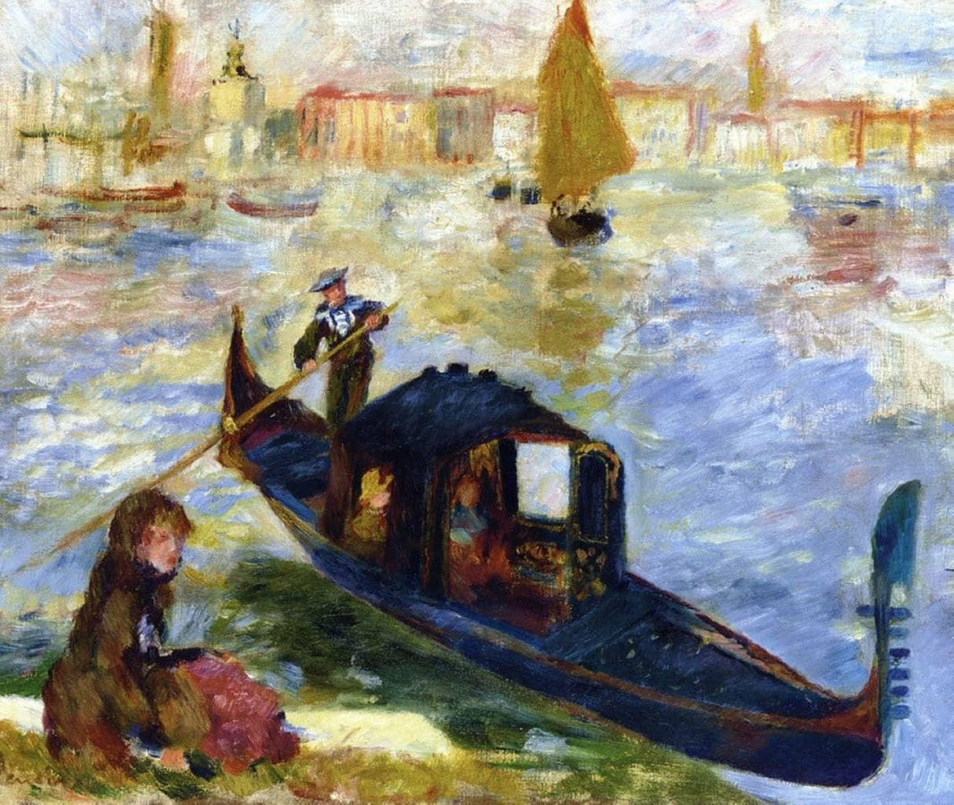 Gondola by Pierre-Auguste Renoir — hand-painted landscape oil painting reproduction on canvas