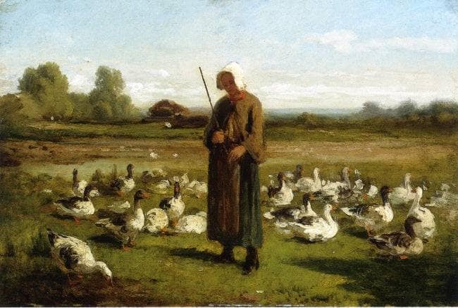 Goose Girl on gallery wrap