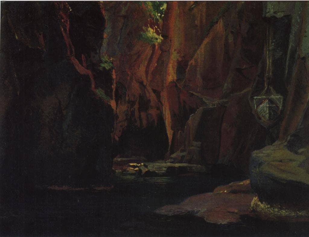 Gorge in the mountains of Carrara by Nikolai Ge — hand-painted eco oil painting reproduction on canvas
